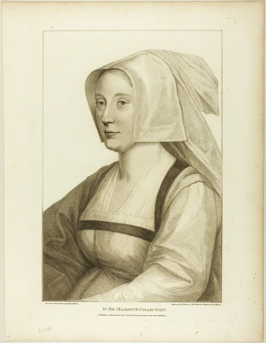 Portrait of a Woman by Francesco Bartolozzi, print, 1798