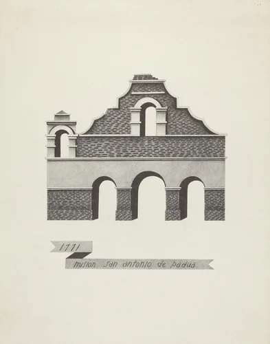 Mision San Antonio de Padua by James Jones, index of american design, 1935-1942
