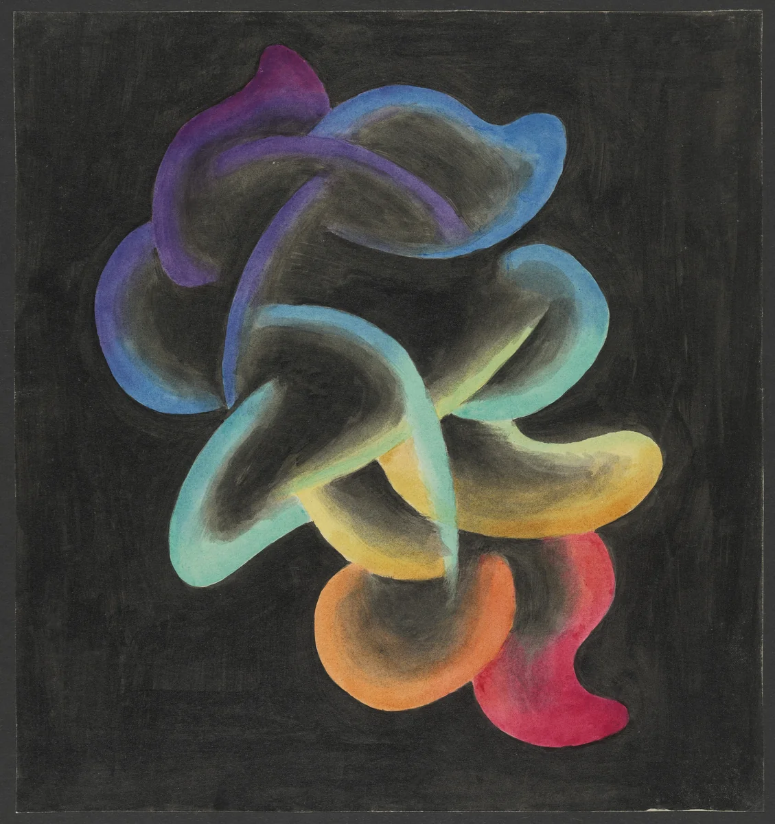 Colored Rhythm: Study for the Film by Léopold Survage, drawing, 1913