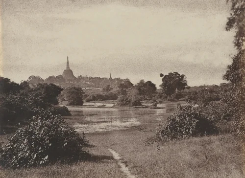 Rangoon. View Near the Lake by Captain Linnaeus Tripe, photograph, 1855