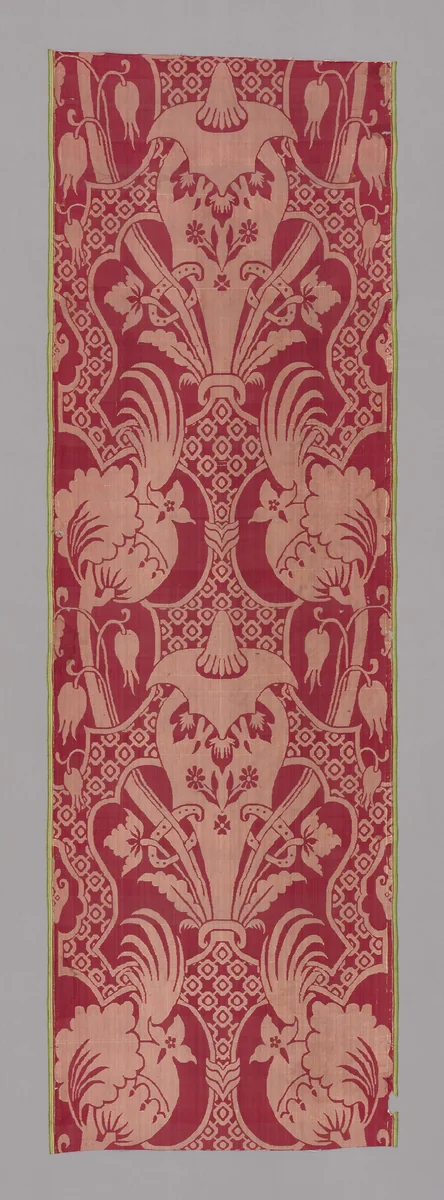 Panel by Italy, probably Piemonte, textile, 1700-1710