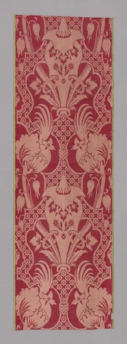 Panel by Italy, probably Piemonte, textile, 1700-1710