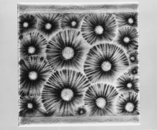 Tile by J. and J. G. Low Art Tile Works, artwork, 1881-1885