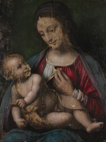 Virgin and Child by Bernardino Luini, painting, 1500-1599