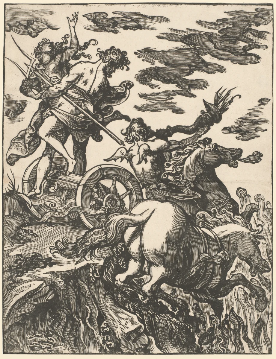 The Rape of Proserpina by Giuseppe Scolari, print, 1592-1607