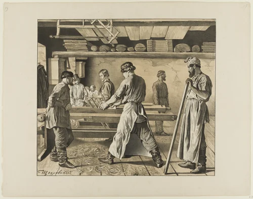 Scenes from Russian Folk Life by Ignatii Shchedrovskii, print, 1835-1870