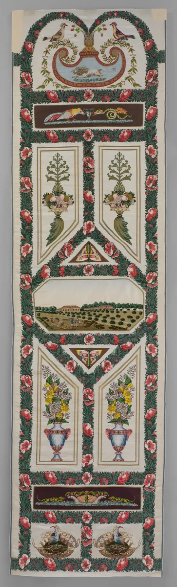 Verdures du Vatican (set of two) by Jean Démosthène Dugourc, textile, 1794-1804