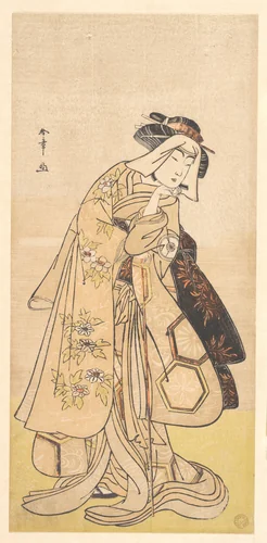 The Fourth Iwai Hanshirō as a Woman by Katsukawa Shunshô (勝川春章), print, 1769-1789