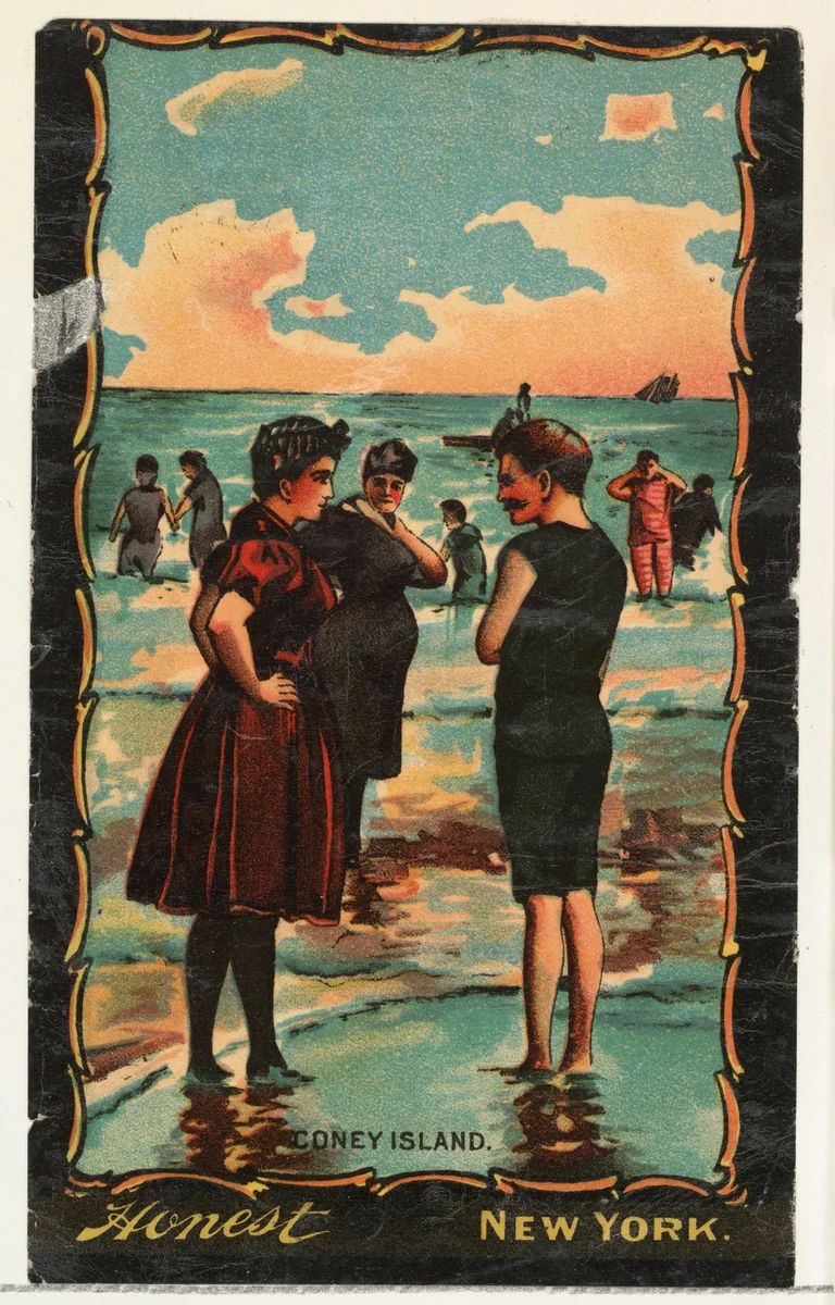 Coney Island, from the Transparencies series (N137) issued by W. Duke, Sons & Co. to promote Honest Long Cut Tobacco by W. Duke, Sons & Co., print, 1884-1890