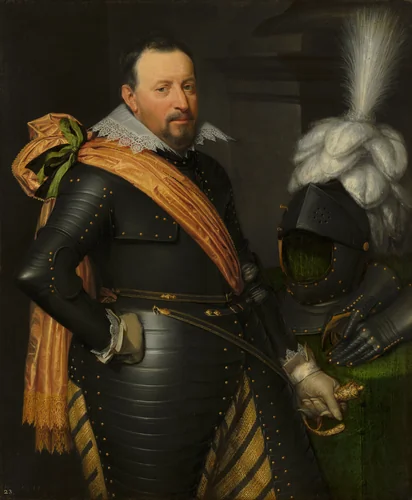 Portrait of an Officer, possibly Adolf van Meetkerken (d. 1625) by Jan Anthonisz. van Ravesteyn, painting, 1611