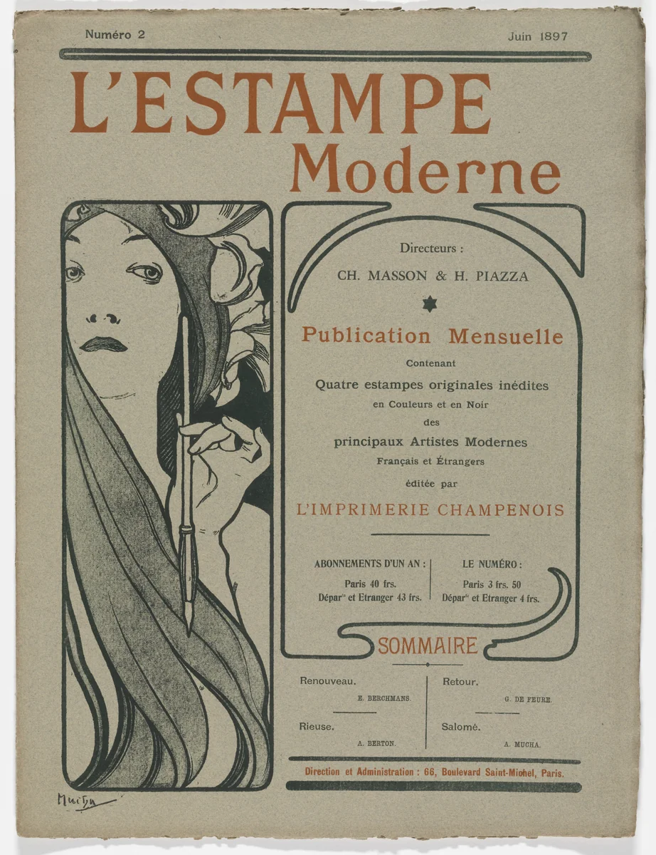 L'Estampe moderne, no. 2 by Armand Berton, print, 1897