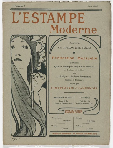 L'Estampe moderne, no. 2 by Armand Berton, print, 1897