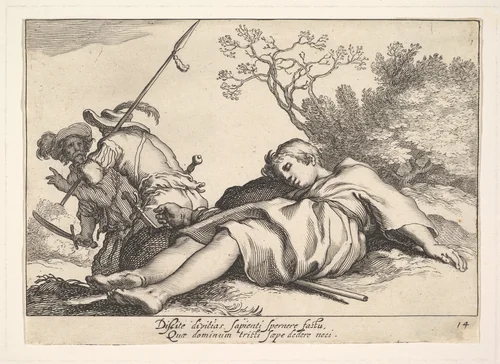 Pleasures of Occupation by Cornelis Bloemaert, print, 1610-1684