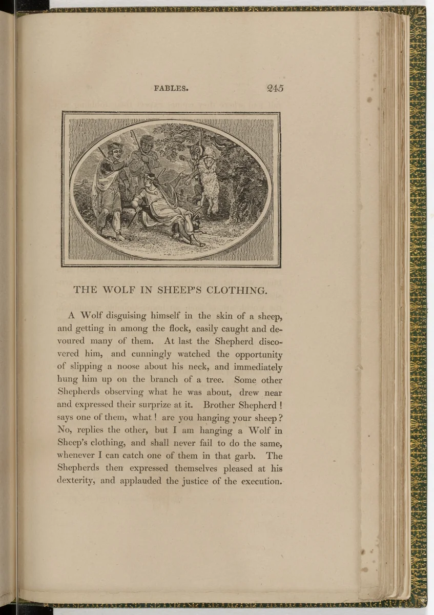 Headpiece (page 245) from The Fables of Aesop by Thomas Bewick, illustrated book, 1818