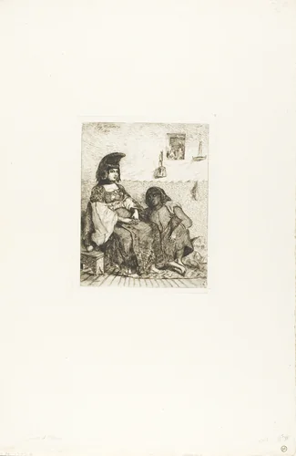Algerian Jewess by Eugène Delacroix, print, 1833