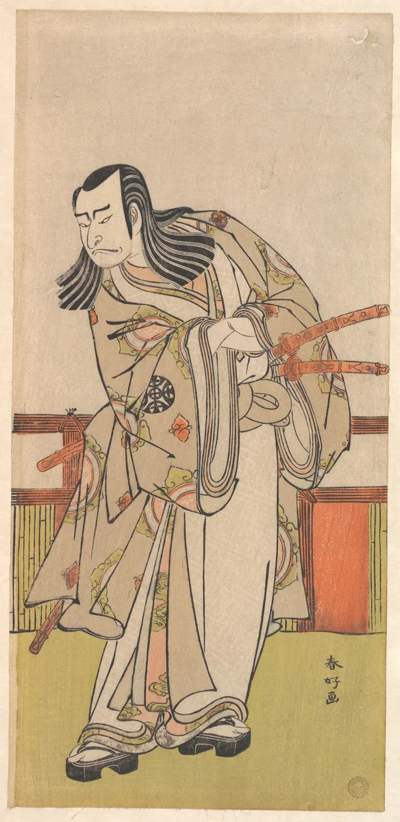 The Actor Nakamura Nakazo as a Daimyo by Katsukawa Shunkō (勝川春好), print, 1781-1801
