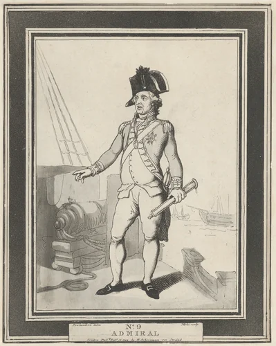 No. 9: Admiral by Henri Merke, print, 1799