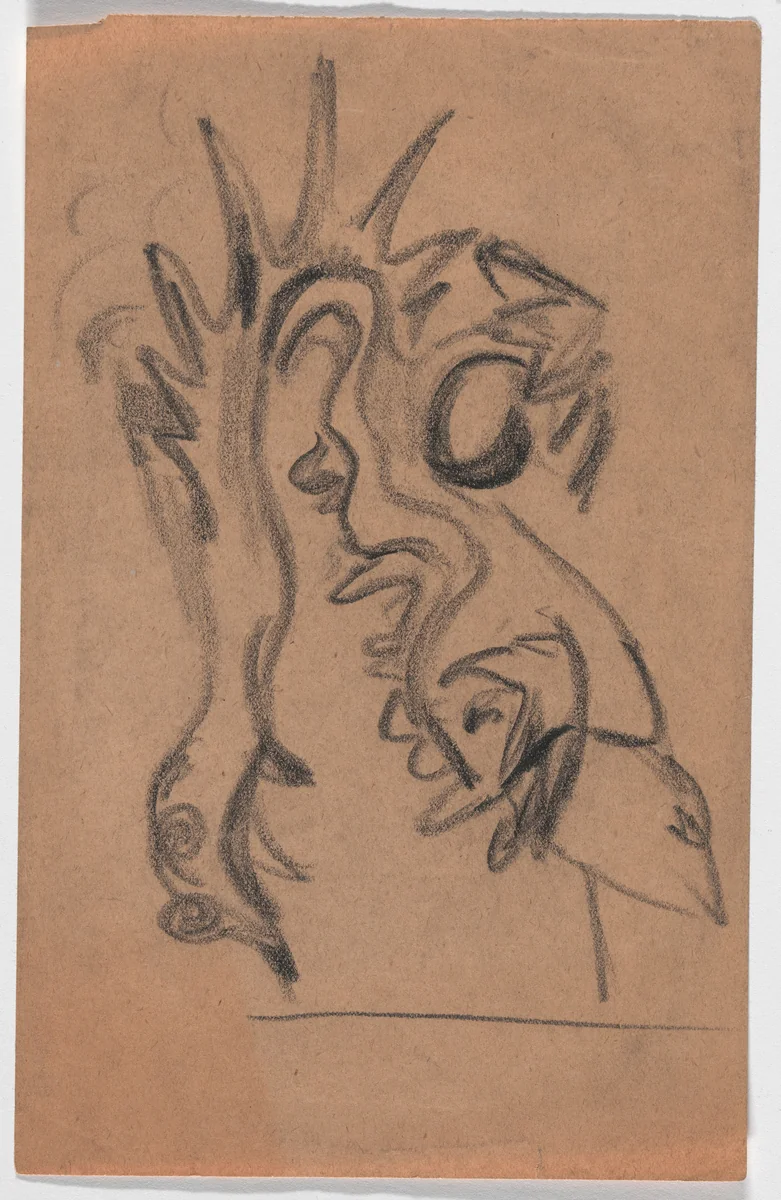 Preliminary costume design for "A Midsummer Night's Dream" at the Heidelberg Festival by Hans Poelzig, architecture, 1926