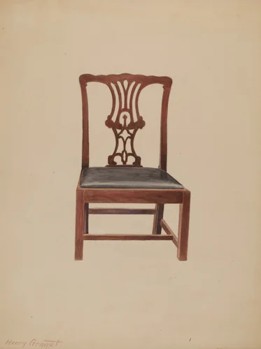 Chair by Henry Granet, index of american design, 1935-1942
