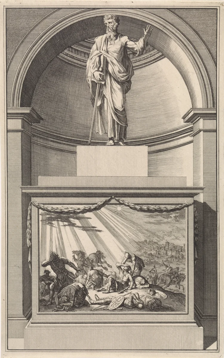 Apostel Paulus by Jan Luyken, print, 1698