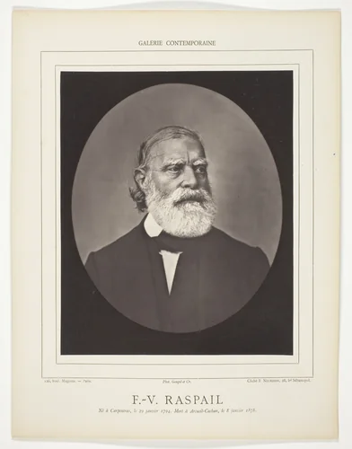 F.V. Raspail by E. Neurdein, photograph, 1871-1878