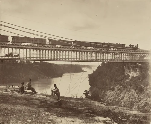 Niagara Suspension Bridge by William England, photograph, 1859