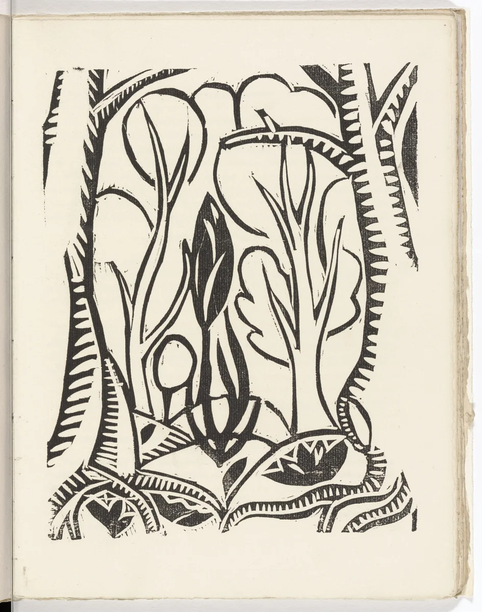 Plate (folio 14) from L'Enchanteur pourrissant by André Derain, illustrated book, 1909