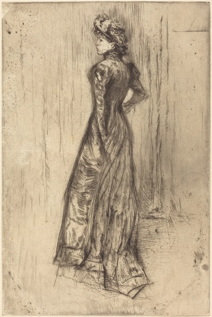 Maud, Standing by James McNeill Whistler, print, 1873