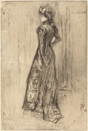 Maud, Standing by James McNeill Whistler, print, 1873