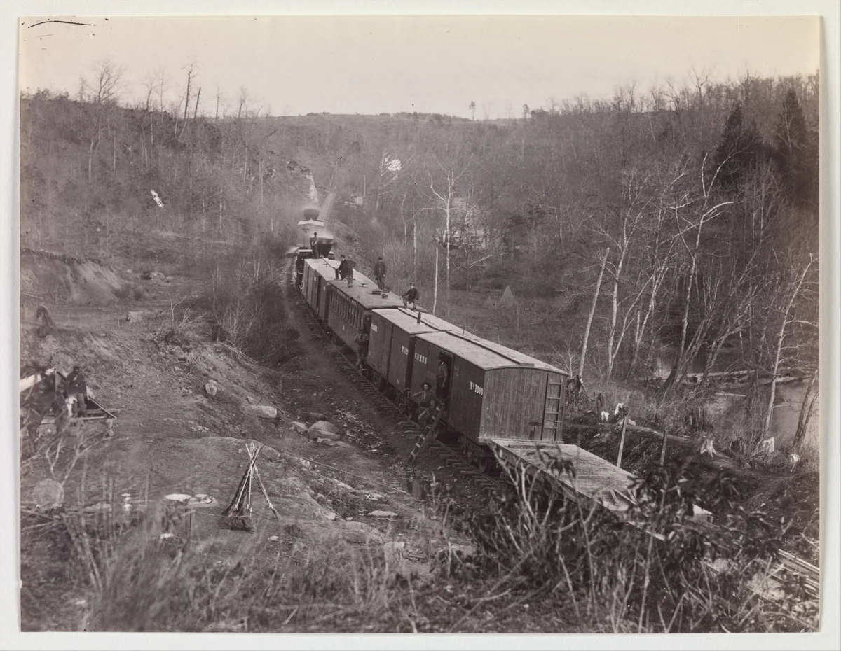 Bull Run. Orange and Alexandria R.R. near Union Mills by George N. Barnard, photograph, 1861-1865