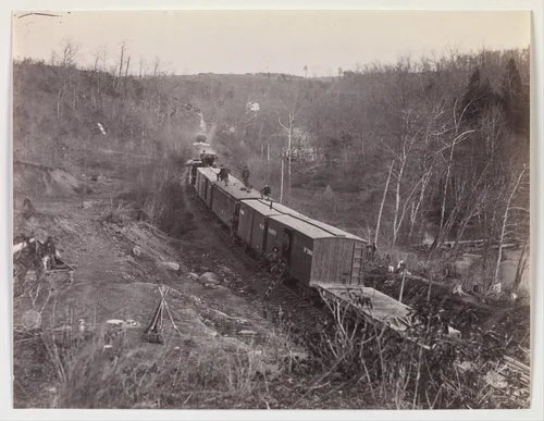 Bull Run. Orange and Alexandria R.R. near Union Mills by George N. Barnard, photograph, 1861-1865