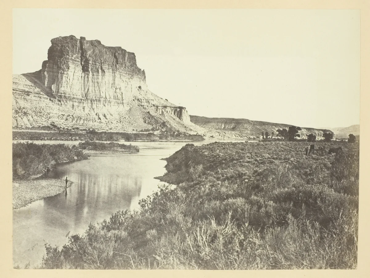 Castle Rock, Green River Valley by Andrew J. Russell, photograph, 1868-1869