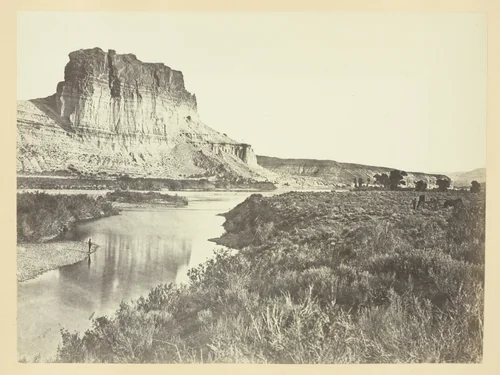 Castle Rock, Green River Valley by Andrew J. Russell, photograph, 1868-1869