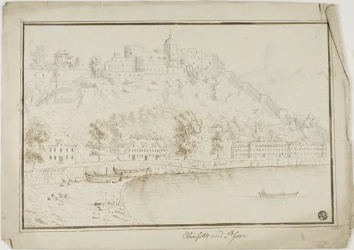 Rhinefelts and Saint Goar by Unknown Artist, drawing, 1700-1799