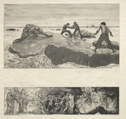 Vom Tode I, (Opus II, 1889) No. 2 by Max Klinger, print, 1884-1894
