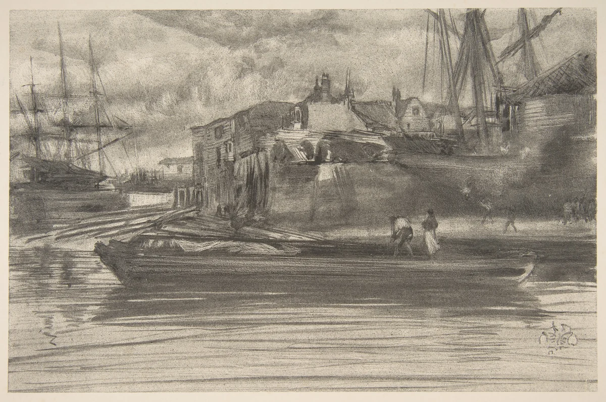 Limehouse by James McNeill Whistler, print, 1878