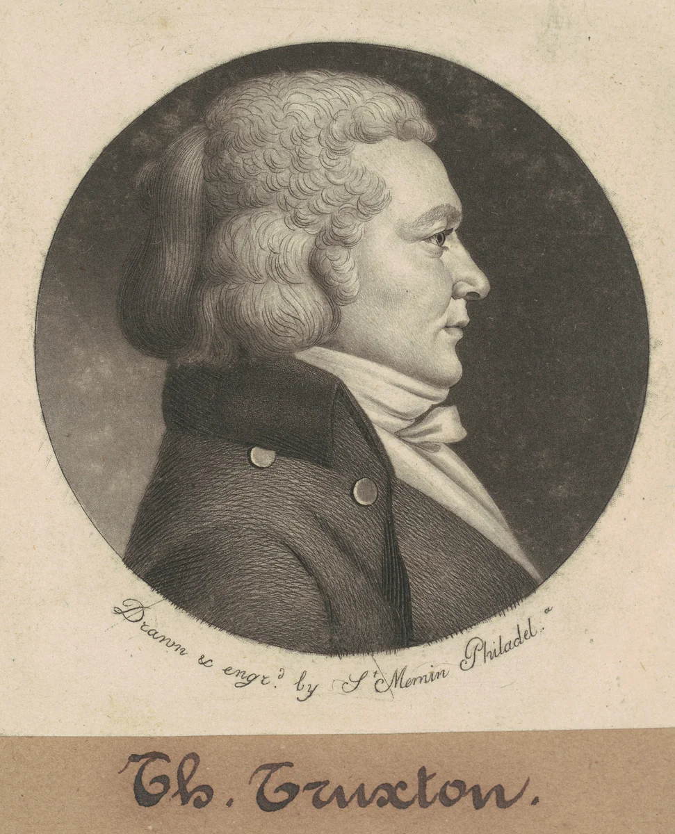 Thomas Truxtun by Charles B. J. Févret de Saint-Mémin, print, 1799