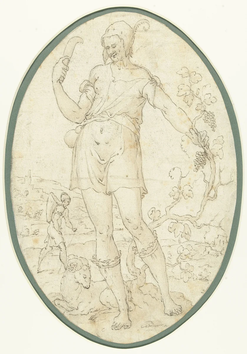 Maart by anonymous, drawing, 1550-1600