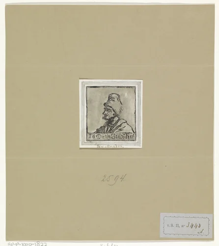Portret van Jan Mandijn by Cornelis van den Berg, print, 1720-1774