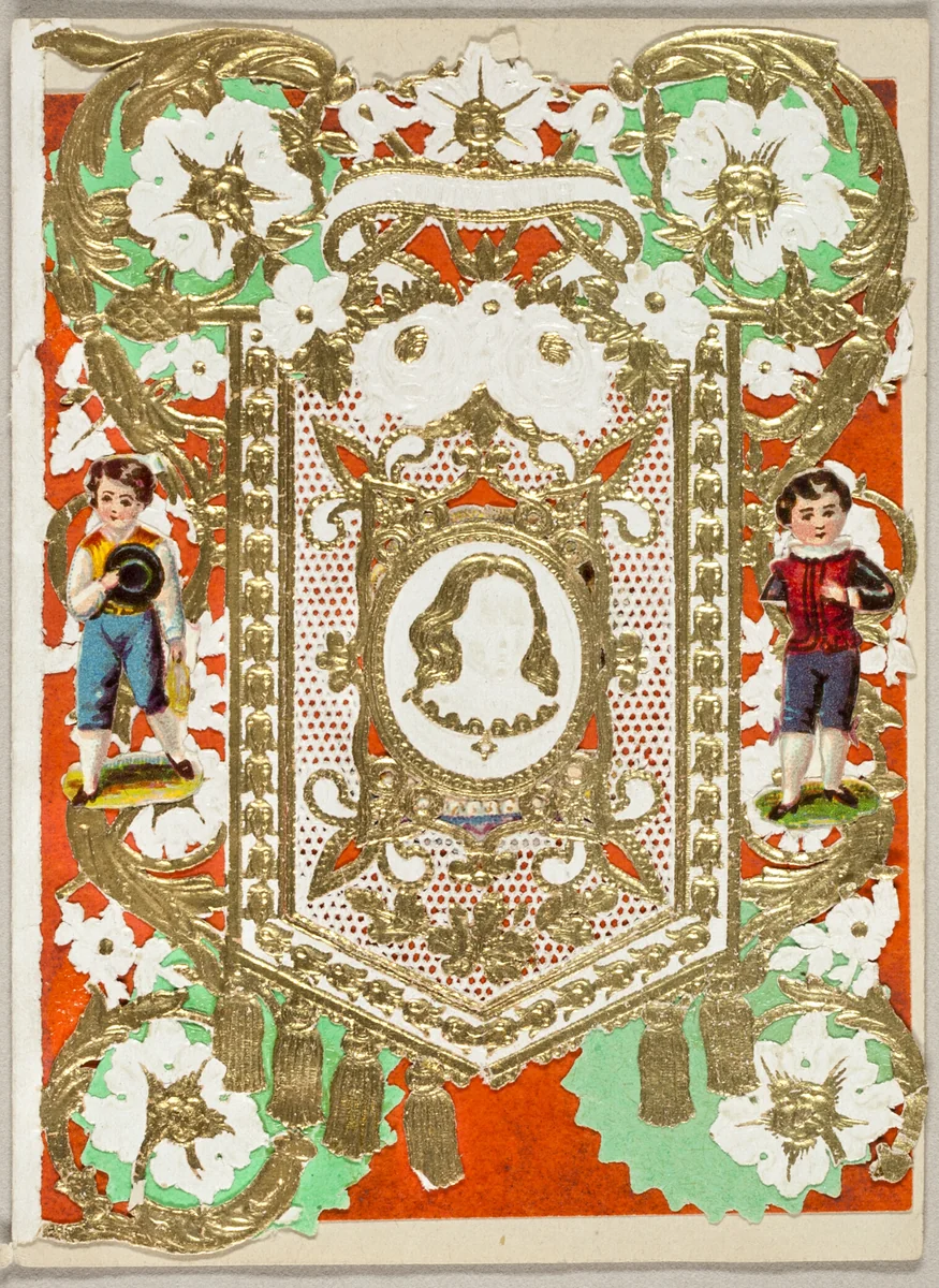 Souvenir (valentine) by Unknown Artist, other, 1860-1869
