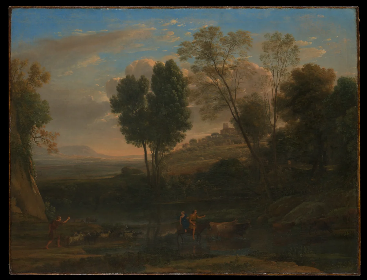 Sunrise by Claude Lorrain, painting, 1646-1647