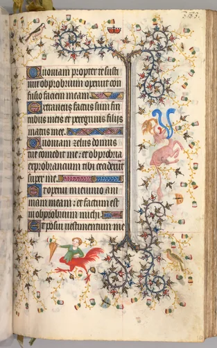 Hours of Charles the Noble, King of Navarre (1361-1425): fol. 187r, Text by Master of the Brussels Initials and Associates, book, 1400-1410