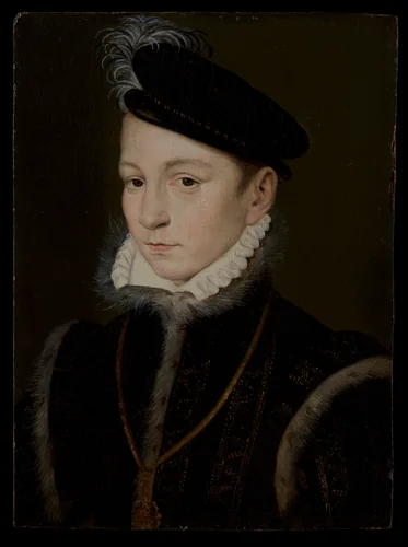 Charles IX (1550–1574), King of France by François Clouet, painting, 1561-1566