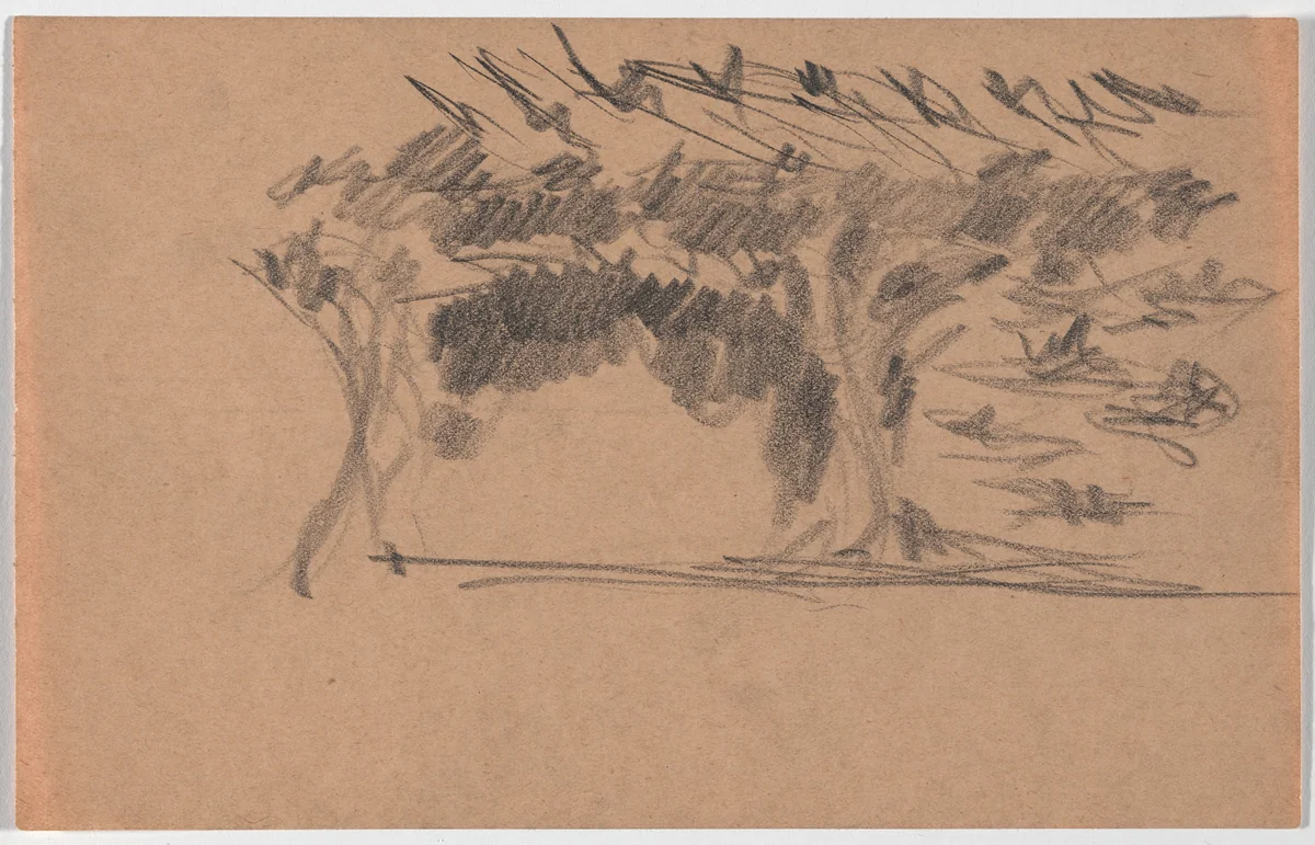 Unidentified interior sketch by Hans Poelzig, architecture, 1919