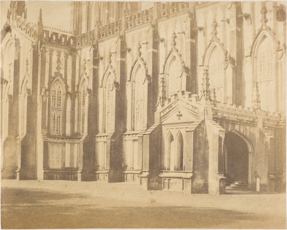 [Part of the Exterior of the St. Paul's Cathedral, Calcutta] by R. B. Hill, photograph, 1850-1859
