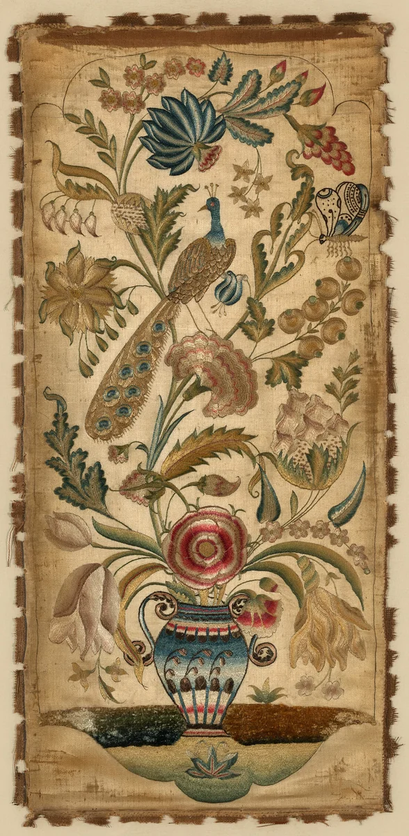 Panel (For a Sconce) by England, textile, 1701-1800
