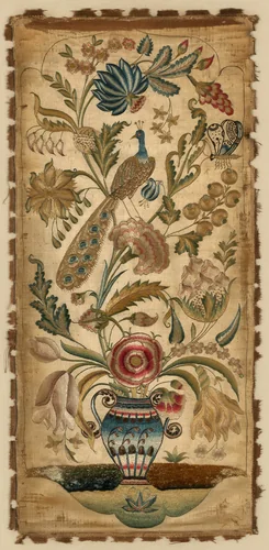 Panel (For a Sconce) by England, textile, 1701-1800