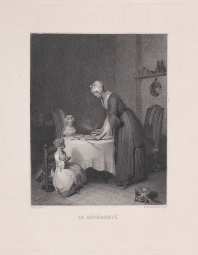 The Blessing by Ed Budischowsky, print, 1800-1899