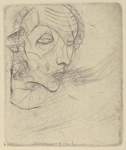 Self-Portrait by Egon Schiele, print, 1914