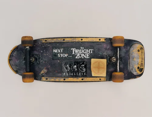 Skateboard by Jim Goldberg, photograph, 1990